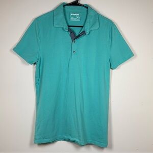 Express Men's Aqua Polo Shirt